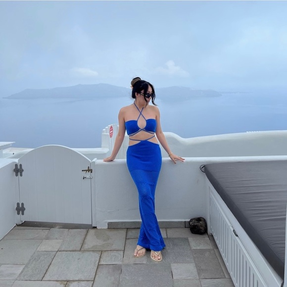 NEW - REVOLVE- Lovers and Friends “Tabea” Dress - Blue - Picture 12 of 16